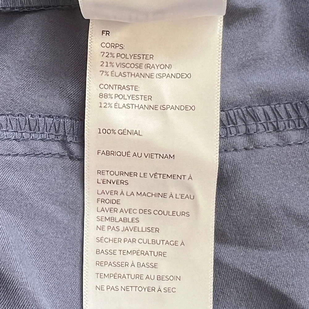 Figs Clothing Kade Gray Women XL Cargo 4-Pocket Pull On‎ Drawstring Scrub Pants